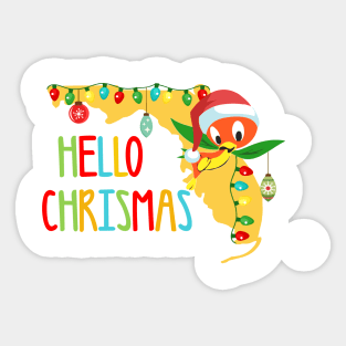 Hello Christmas Sticker